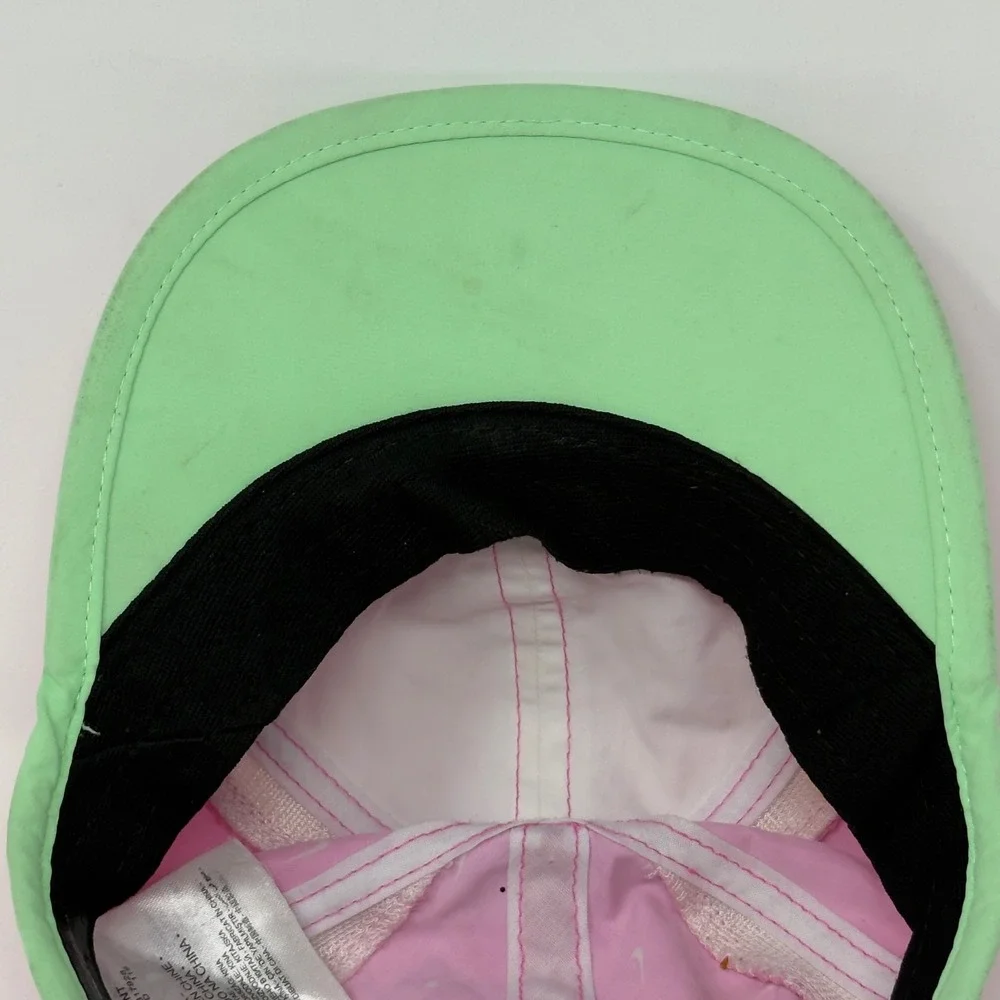 Nike‎ Featherlight Dri-FIT Infant Cap Pink Lime Green Mini Swoosh Hat 2523-P5D